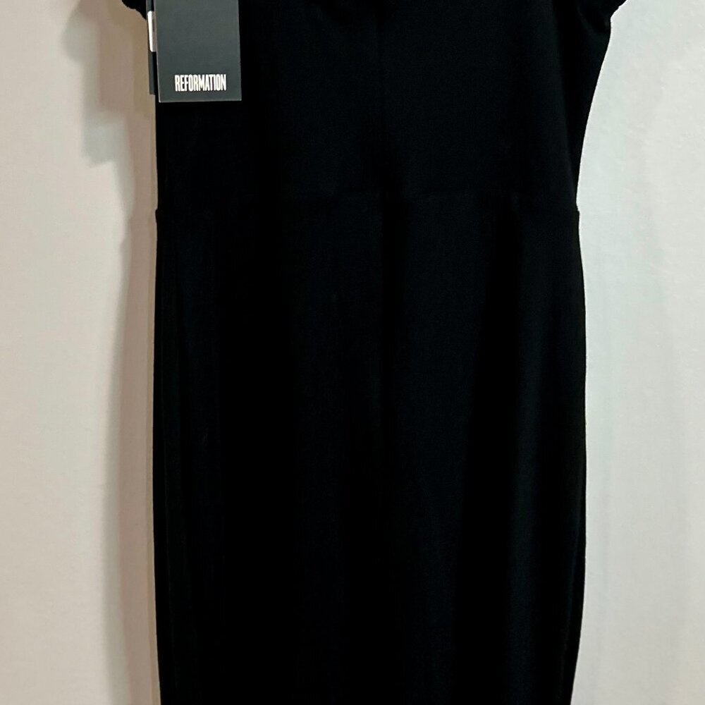 Reformation Square Neckline Midi Length Dress w/ Tags Size: M - Picture 5 of 8